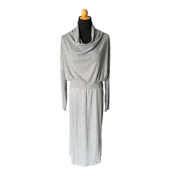 NWT Anthropologie Daily Practice Draped Cowl Neck Midi Dress Medium MSRP $120 - Picture 12 of 12